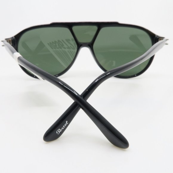 Persol 3217-S 95/31 Pilot Black Green Lenses - Picture 6 of 6